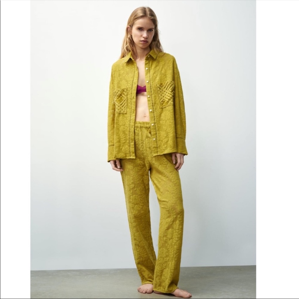 ZARA LACE PANTS NWT